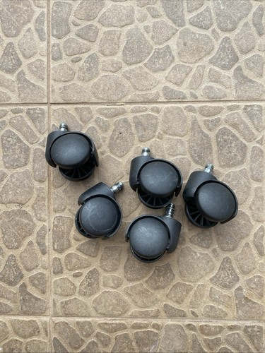 Used set 5 casters - , of