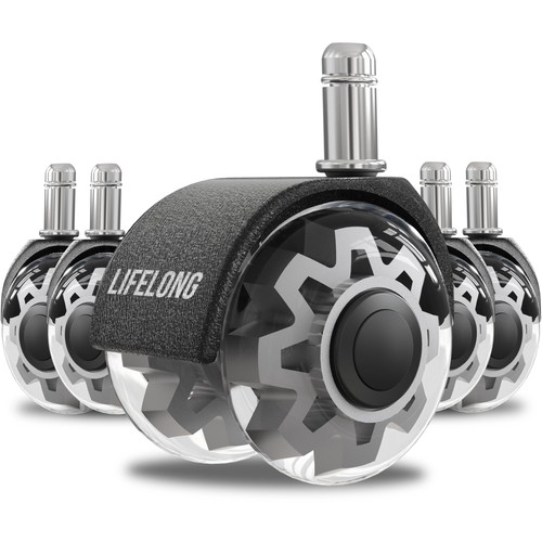 Office chair casters - casters, of