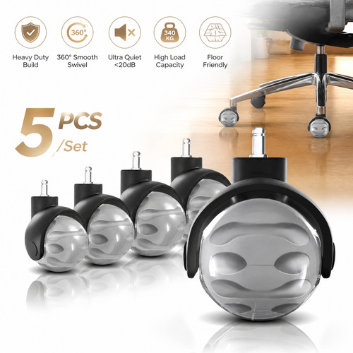 5pcs rotatable casters chair - 5pcs,